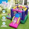 6-in-1 Bouncy Castle Inflatable Bounce House with Slide and Ball Pit with 480W Blower